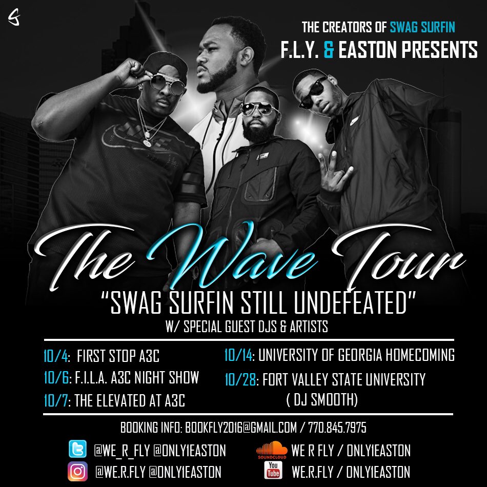 WE_R_FLY's tweet photo. FLY Morning @WE_R_FLY X @Only1Easton ๐๐พ๐ Promoters, DJs , Artists, call 7708457975 Currently booking dates through December #swagsurfin ๐ป๐ถ https://t.co/6zZI6R9dGX