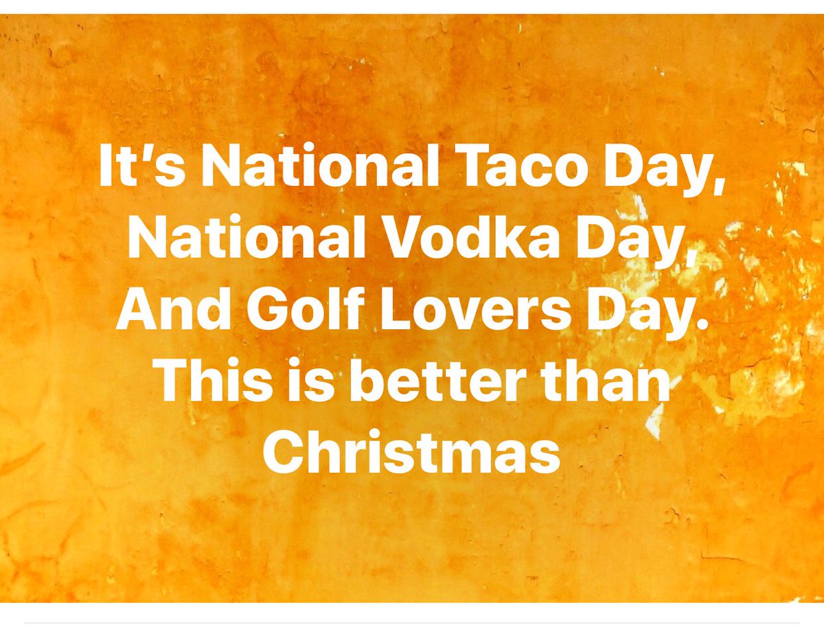 #taco #vodka #golf