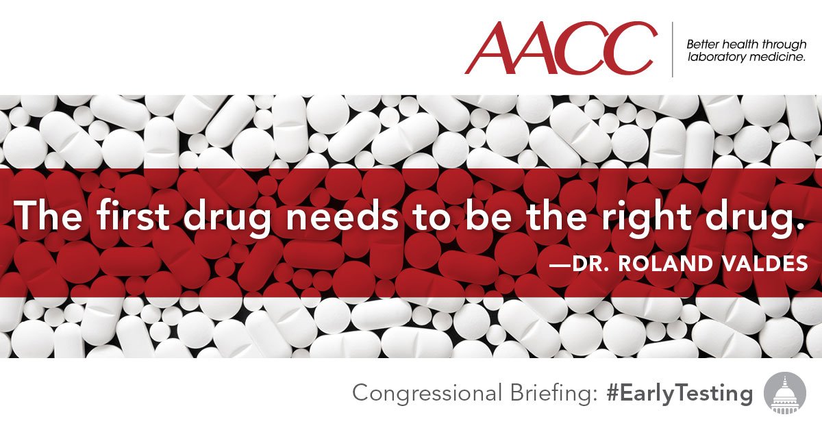 myADLM's tweet image. At Congressional Briefing today, AACC shows how #EarlyTesting can ensure the right drug for the right person ht.ly/FgCV30fA4mD