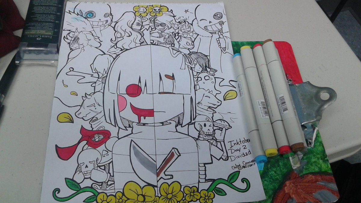 ChloeGeek36's tweet photo. #inktober2017 #inktoberday2 #InktoberDivided https://t.co/s2emgPpeXz