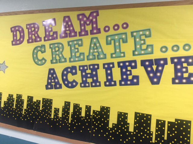 cmkelleyteach's tweet photo. Great hallway positive messaging at the Page School! #pentucketpride #growthmindset #dreamitbelieveit https://t.co/C2MseDoyag