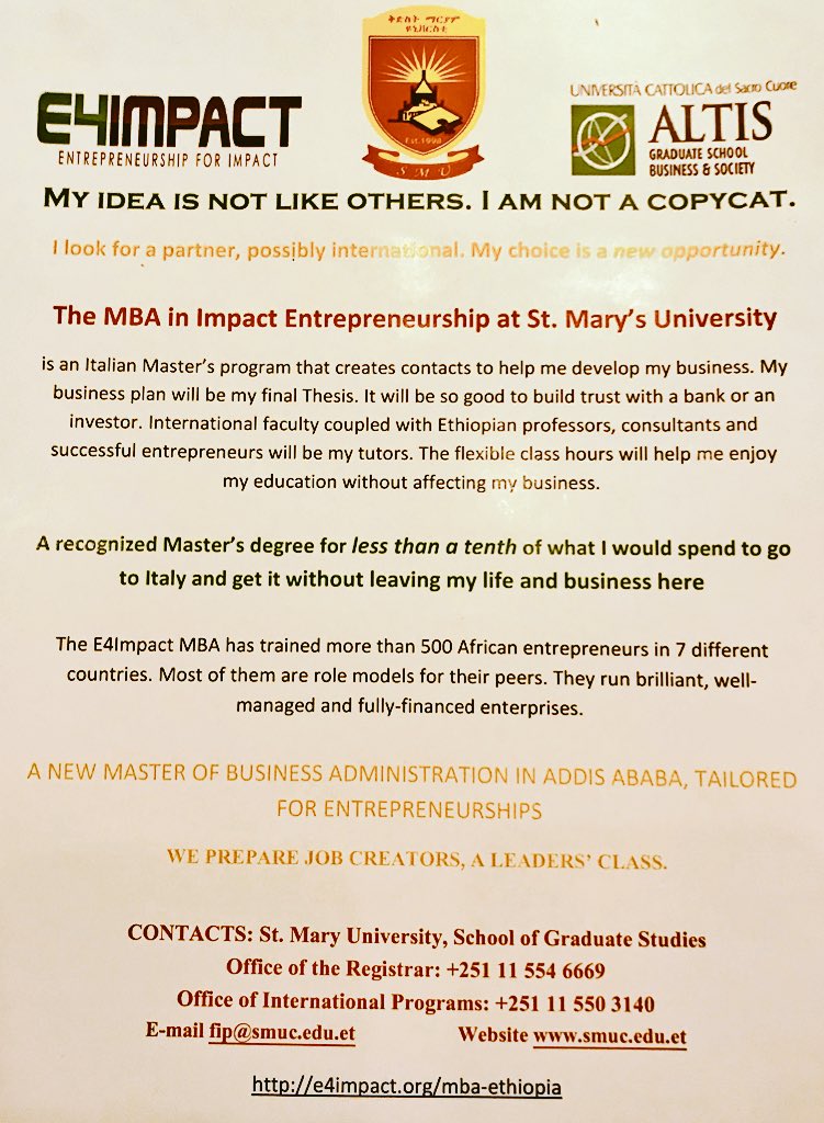 gorioem's tweet image. #disrupt #fashionomics #MrKejele presenting @E4Impact #MBA #entrepreneurship @#stMary #univ #addis in collab @Unicatt @ItaliAfrica