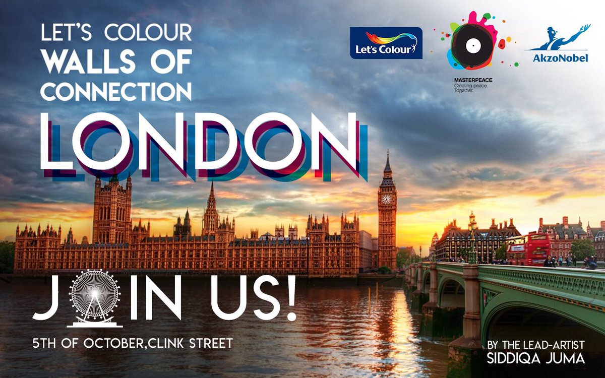chautuileo's tweet photo. @masterpeace2014 #paint #streetart #LetsColour #WallsOfConnection #connect #communities #globally @AkzoNobel #ColourLondon @London @BBCNews https://t.co/oeWm1twXRw