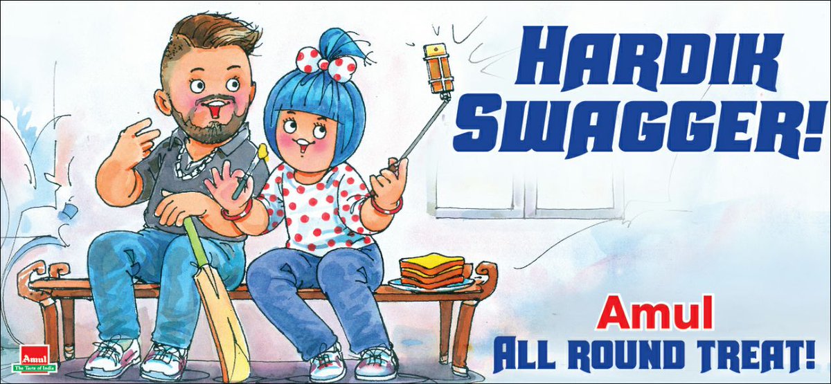 Amul_Coop's tweet photo. #Amul Topical: Pandya, India's new star! https://t.co/D3pvtWYTAA
