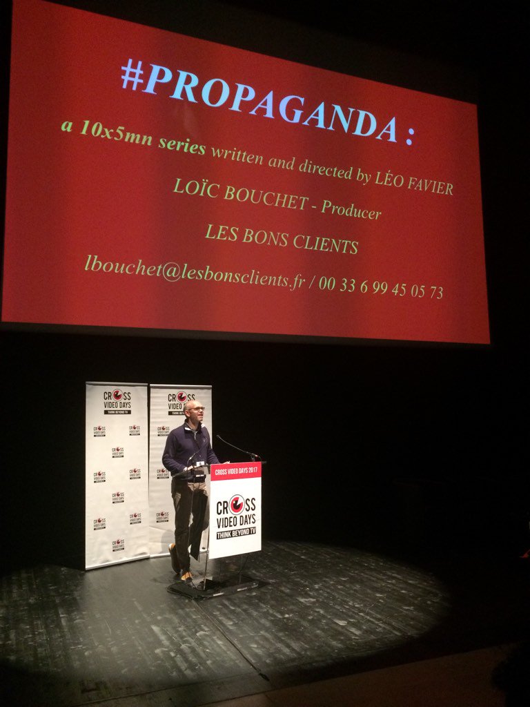 #webseries pitch session - #Propaganda by Les Bons Clients 10x5mn series made with stock footage #CVD2017