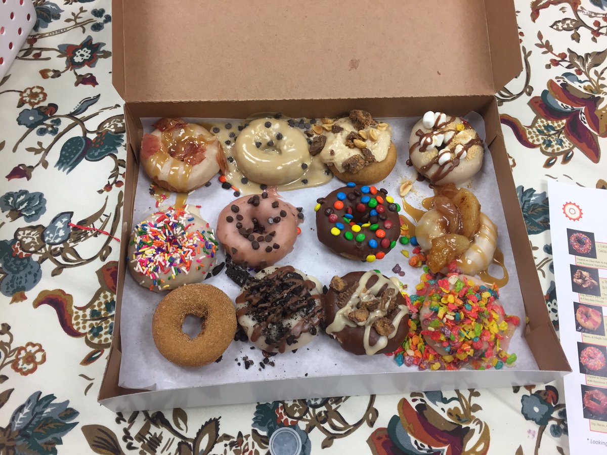 Power Breakfast for the Sharpies. #revolutiondonut