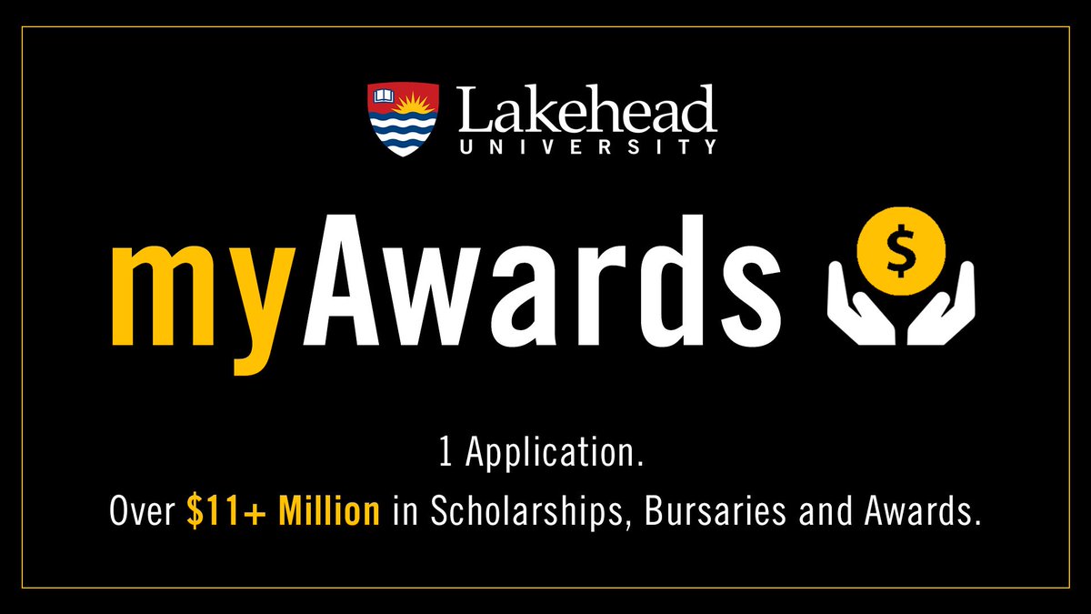 LakeheadOrillia's tweet image. One application for all scholarships, bursaries &amp;amp; awards! NOW OPEN! Go to myInfo &amp;amp; click on myAwards to begin your application! #mylakehead