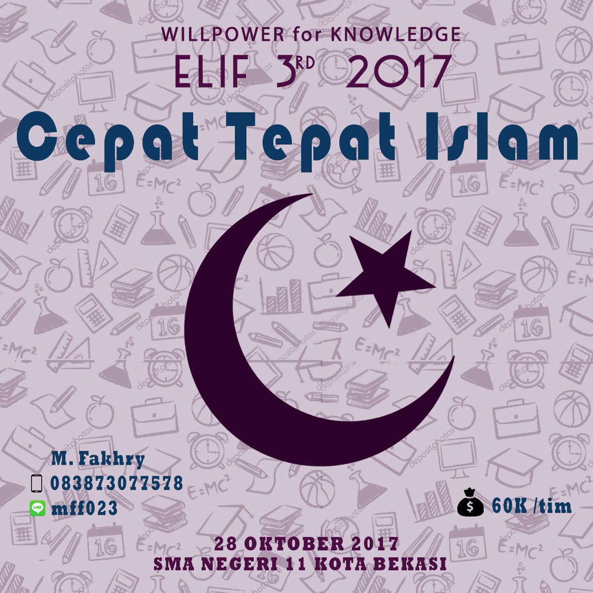 El_islamicfest's tweet photo. Yuk segera mendaftar!

📲Untuk info lebih lengkap bisa kontak aja ke cpnya ya!
📋Dan untuk formulir pendaftaran bisa buka link di bio kami. https://t.co/vQFEOPJxiM