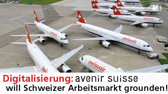 GewerkschaftSGB's tweet photo. @Avenir_Suisse will mit #Digitalisierung Löhne drücken. Wir fordern: Digitalisierung muss den Berufstätigen nützen https://t.co/VPrQ8AkhFM https://t.co/AdlEoj45TK