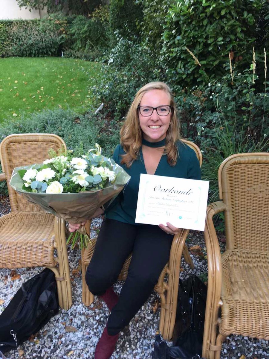 Eerste prijs voor onze oud-student Milada Odenkirchen!
De Jan van Beckum scriptieprijs.