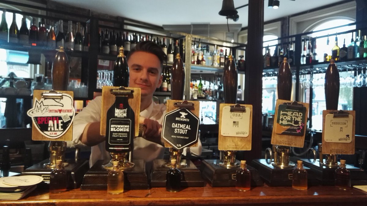 TheClarenceBury's tweet photo. Quite a line-up on the bar today, inc @SFbreweryuk, @MightyMbrewing &amp; @BrewsmithBeer next to our own @silverstbrew. Pint? https://t.co/zhIx9oXhVH