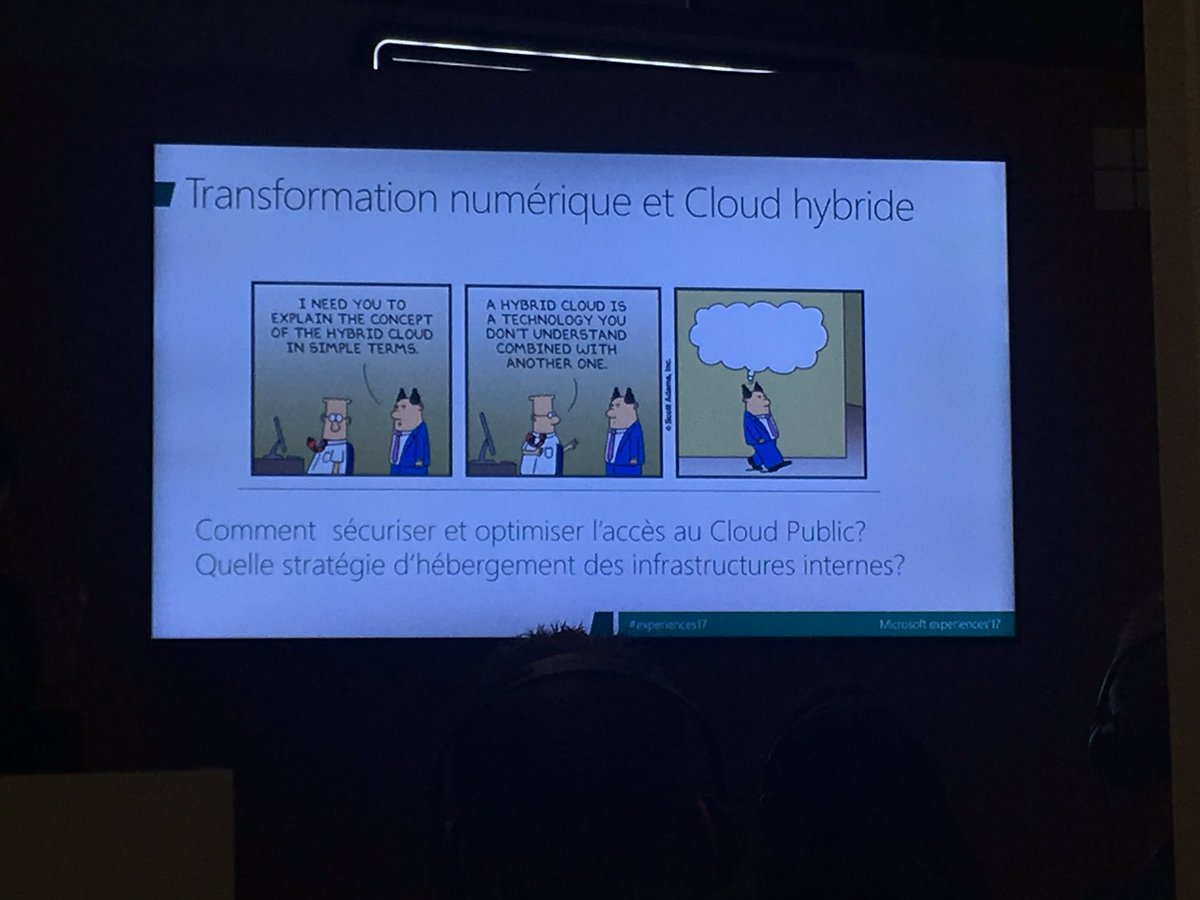 paulaalvarezmag's tweet photo. 50% à 60% des DSI pensent basculer sur le #cloud hybride #experiences2017 #mbadmb https://t.co/HW2i1ZlkNR