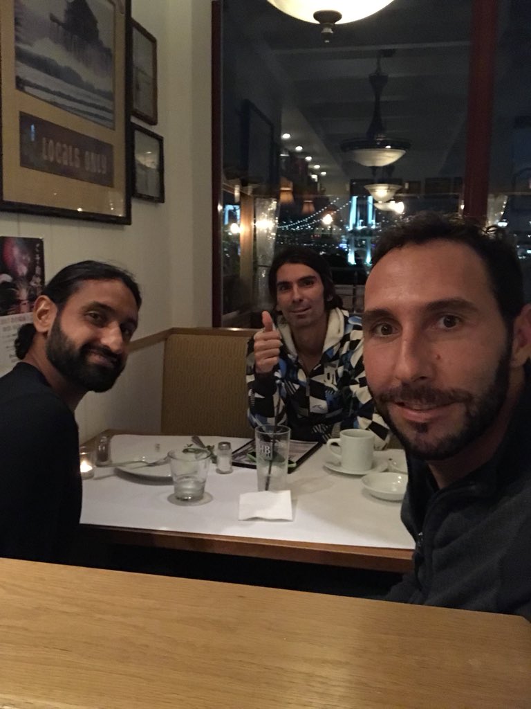 gonzalezsanty's tweet photo. Cena con el partner despues de la victoria... mañana en busca de las semis #peralta #Shamasdin #vamossanty #tokyo #japan https://t.co/19T5VELzDU