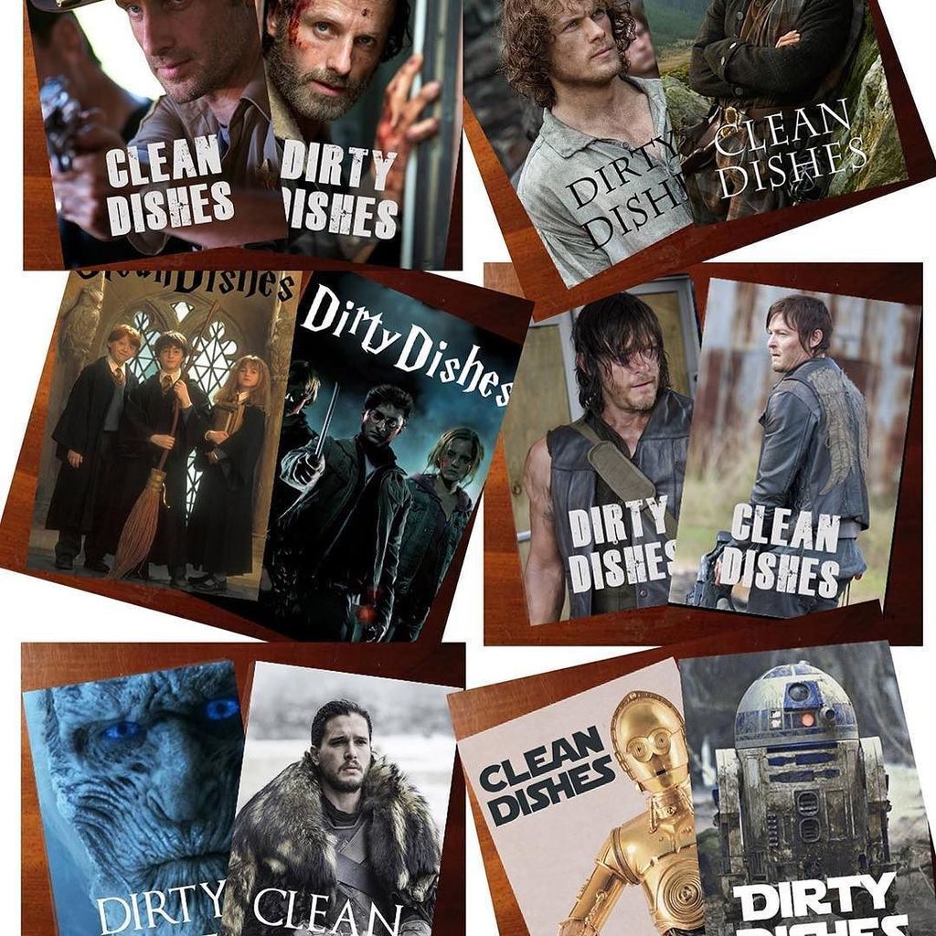 SwotSisters's tweet photo. Your dishwasher is calling... time for a new look from Eclectanerd #walkingdead #outlander #gameofthrones #harrypo… https://t.co/CuZ2C0Htkh https://t.co/Eo2m9Gtq1B