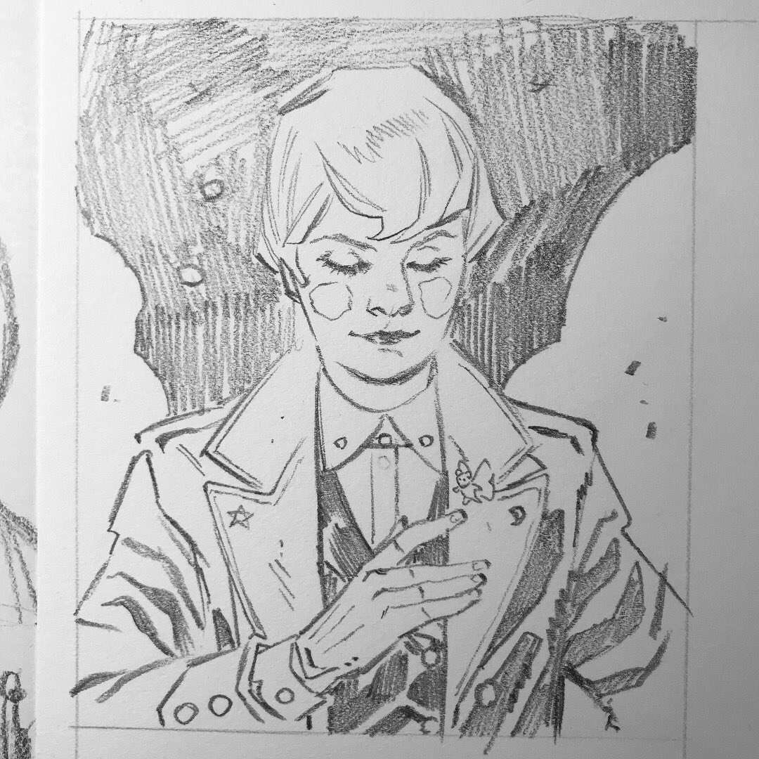 Quick sketch. Testing Strathmore Bristol 400. Nice paper! #sketch 