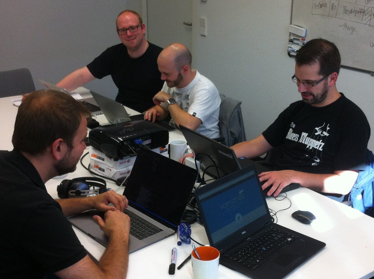 Scenarioo Coding Days in Vienna - our dev team working hard for the next Scenarioo Release to happen soon ...