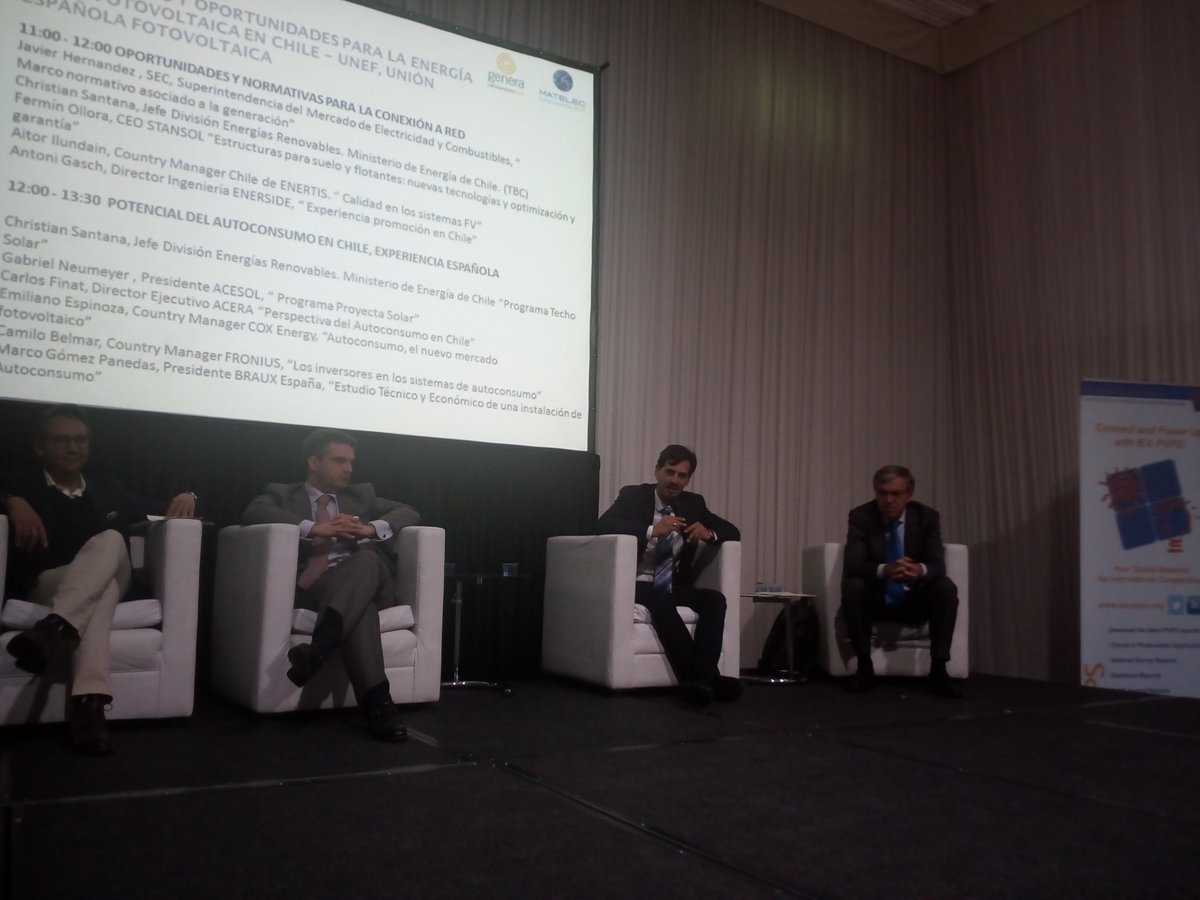 IEA_PVPS's tweet photo. @IEA #IEA_PVPS at #GENERA2017 Latinoamérica un #Chile. https://t.co/THPksiW6Eq