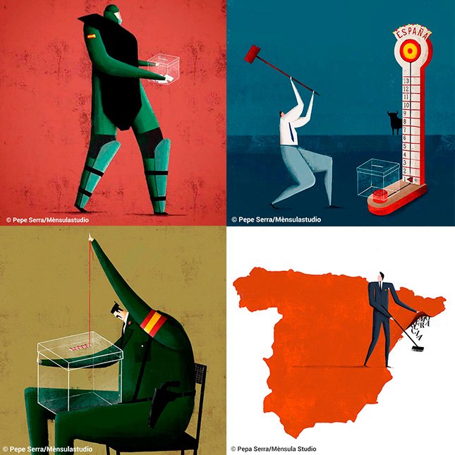 De segur que aquestes il·lustracions us sonen. Les hem utilitzat per acompanyar alguns posts. Són d'en <a href="/PepeSerra/">Pepe Serra</a> Molt agraïts,Pep!