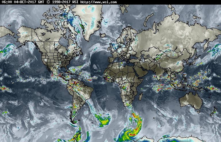 TIEMPOCLIMA's tweet photo. [ #Meteorología ] Actualización del mapa Global en imagen infrarrojo #tiempoclima | by ©Intellicast https://t.co/YUqhBKhYXE