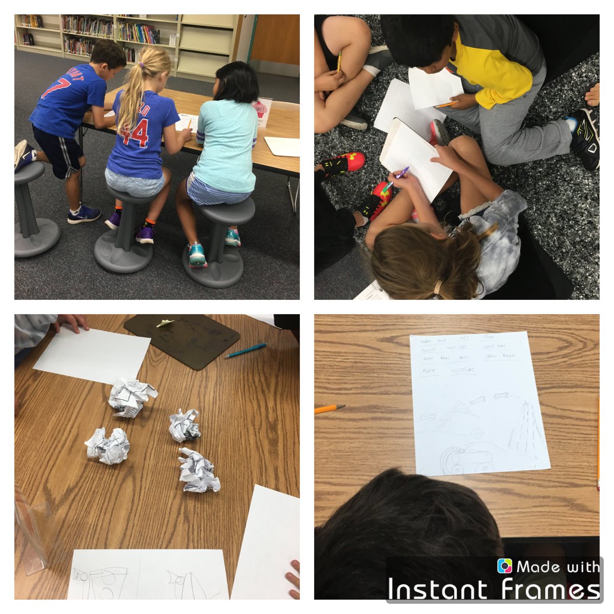 dawn_vieira's tweet photo. Students designing dog bone catapults to stop @UnderpantsCapt Dave Pilkey’s DogZilla. We test on Friday for @Day_of_Design #FutureReady204 https://t.co/mj2XLZgPgp