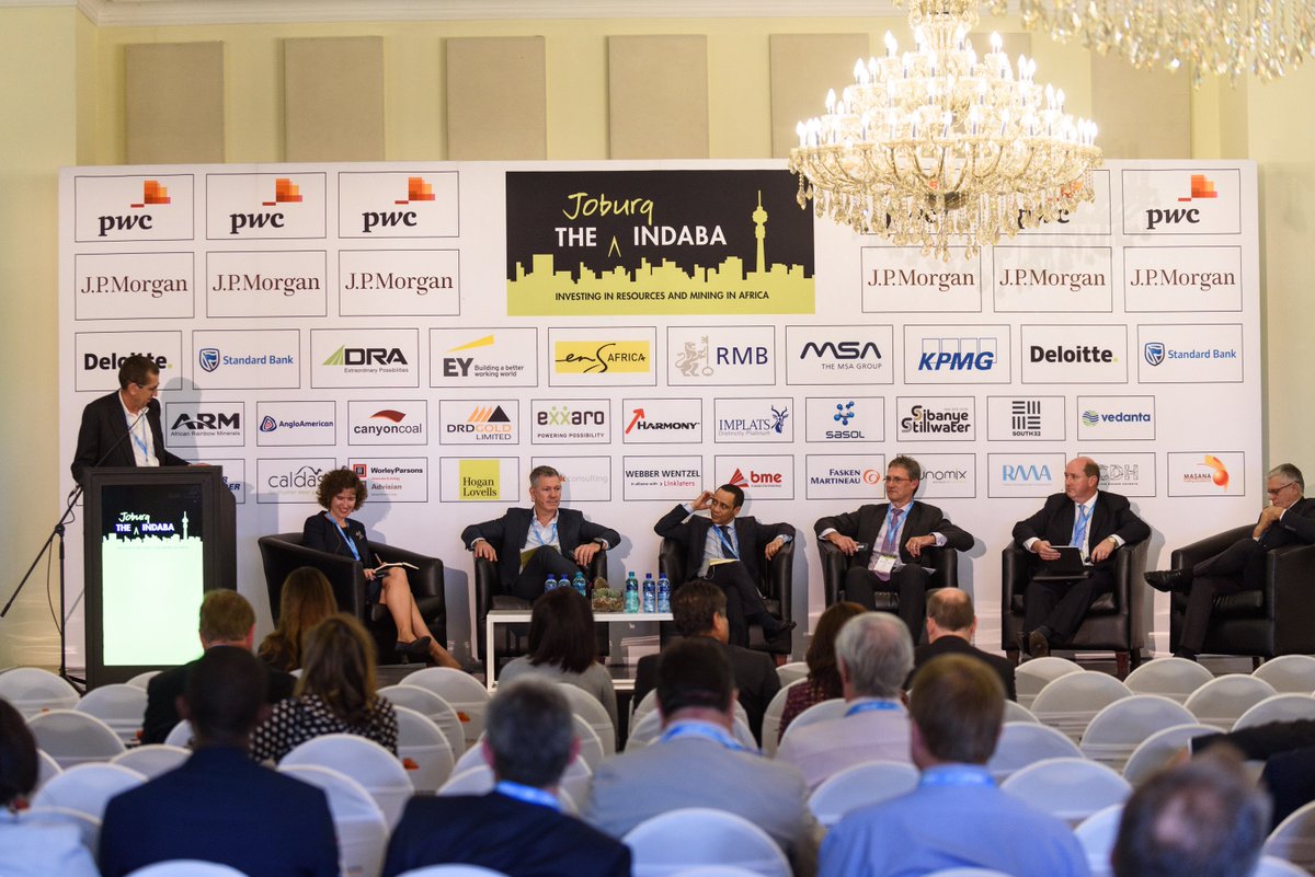 WvdMPhotography's tweet photo. Panel discussion chaired by Sandra du Toit from @StandardBankZA. #JI17 @pwc_za @jpmorgan @AngloAmerican #miketeke #miningtalks #growth https://t.co/l6ywsYFN9W