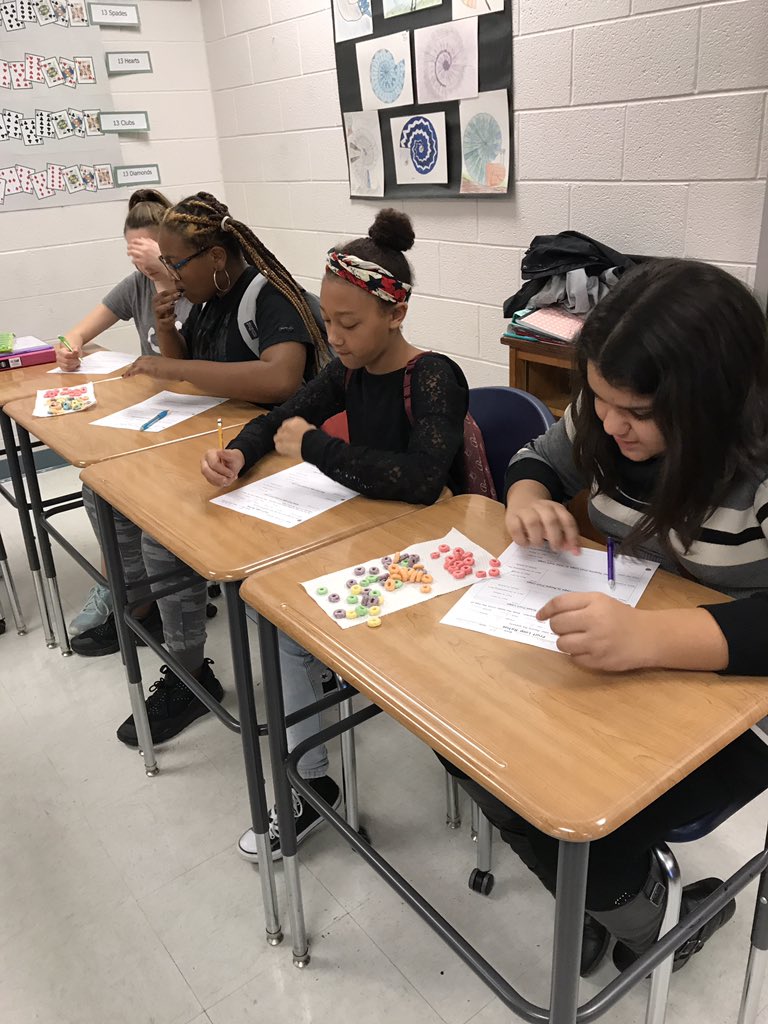 williamstc5's tweet photo. 6th Graders working through ratios with fruit loops! @WeAreSMSpartans #ratiosrock https://t.co/Xzk7y2Qw7M
