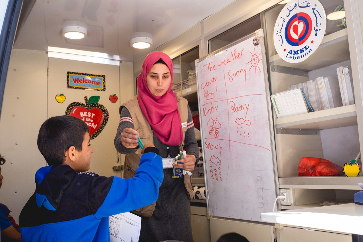 AmelNGO's tweet photo. @AmelNGO supports over 1000 Syrian children a year to access different platforms of #education (formal &non formal)
#backtoschool #AmelBus https://t.co/WbRZGiADbW