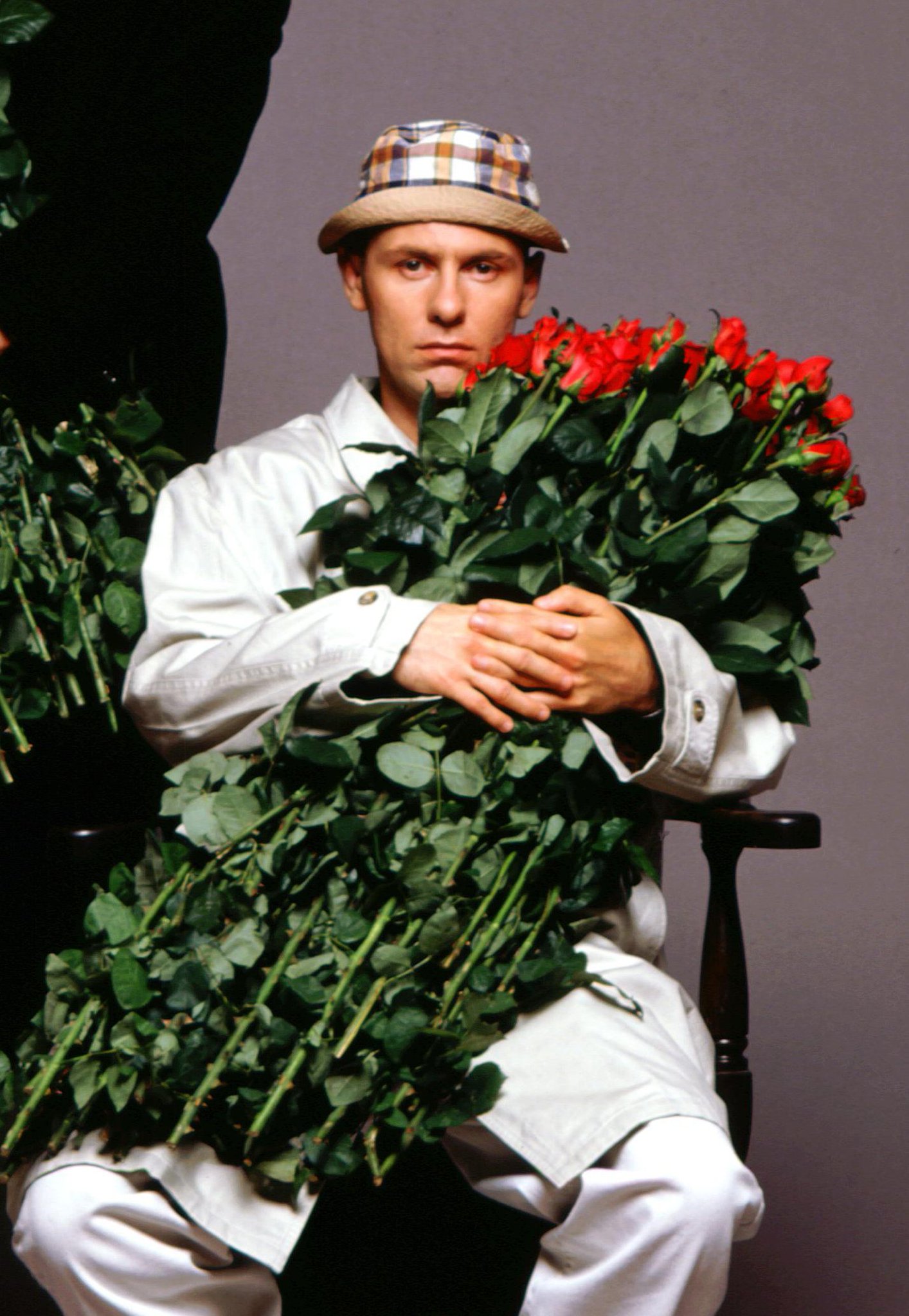 Happy 58th birthday to Chris Lowe from He\s ecstatic about getting his flowers! 