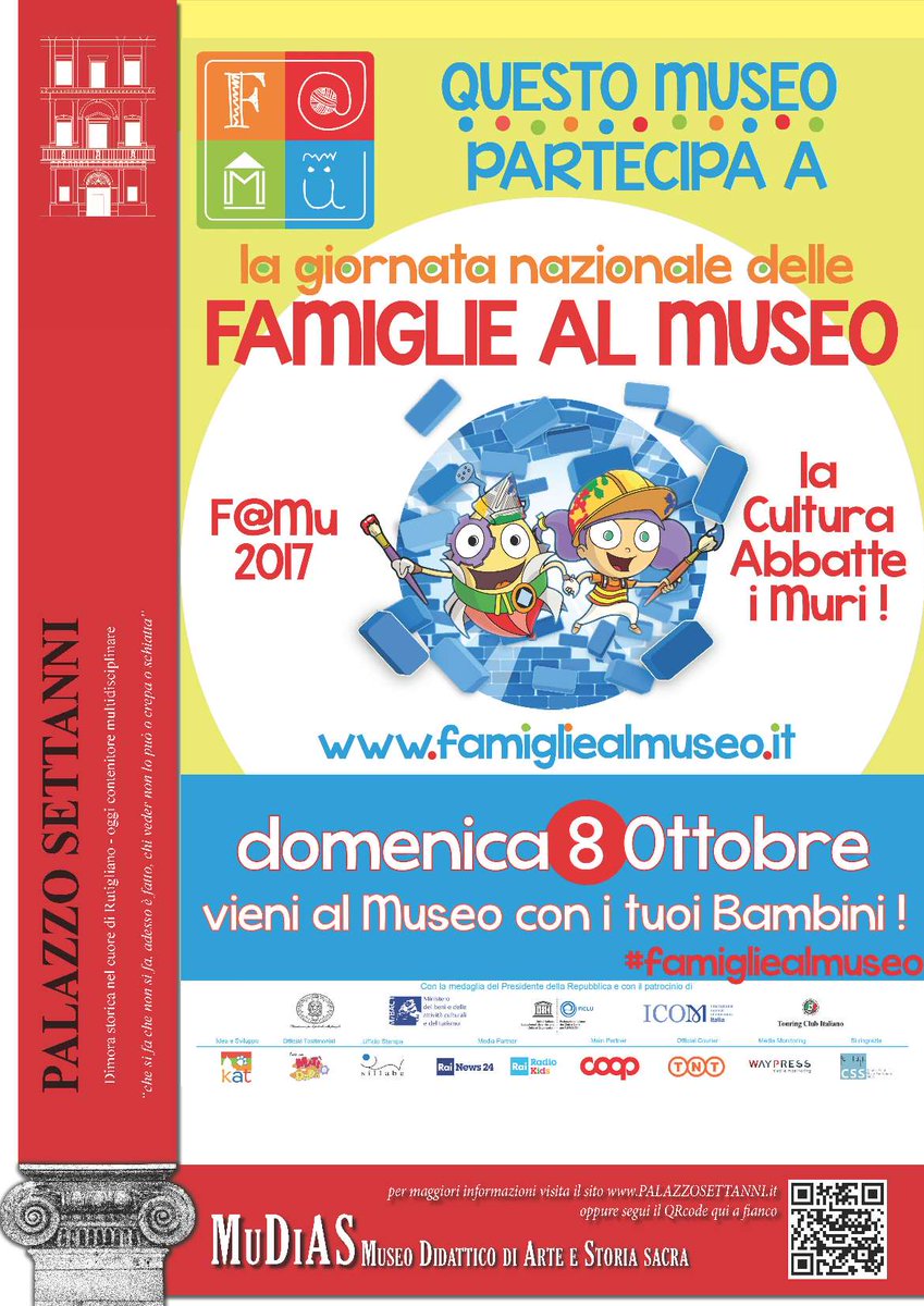 ABMCRutigliano's tweet photo. #famigliealmuseo #rutigliano #laculturaabbatteimuri #famu #misteroapalazzo #mudias scoprirai la bellezza di andare al museo con la famiglia https://t.co/x77Yma6P7t