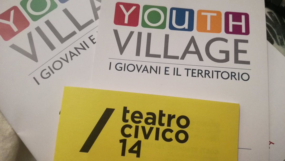 TeatroCivico14's tweet image. #BenessereGiovani #Organizziamoci con @Reg_Campania al #YouthVillage
#giovani #territorio