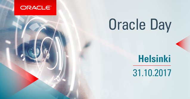 JoriVehmanen's tweet photo. Ilmoittaudu #OracleDay 31.10. Helsingissä Varaa paikkasi - aamupäivällä rinnakkaistapahtumia #BigData &amp;... https://t.co/N0NRazAoi4 https://t.co/4ETz0GxcHZ