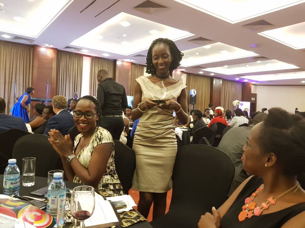 Bowmans_Law's tweet photo. Senior associate @odu_mercy is recognised as a young rising legal star at the Women in Law Awards hosted by the Uganda Law Society. https://t.co/EIqgBbsF2S