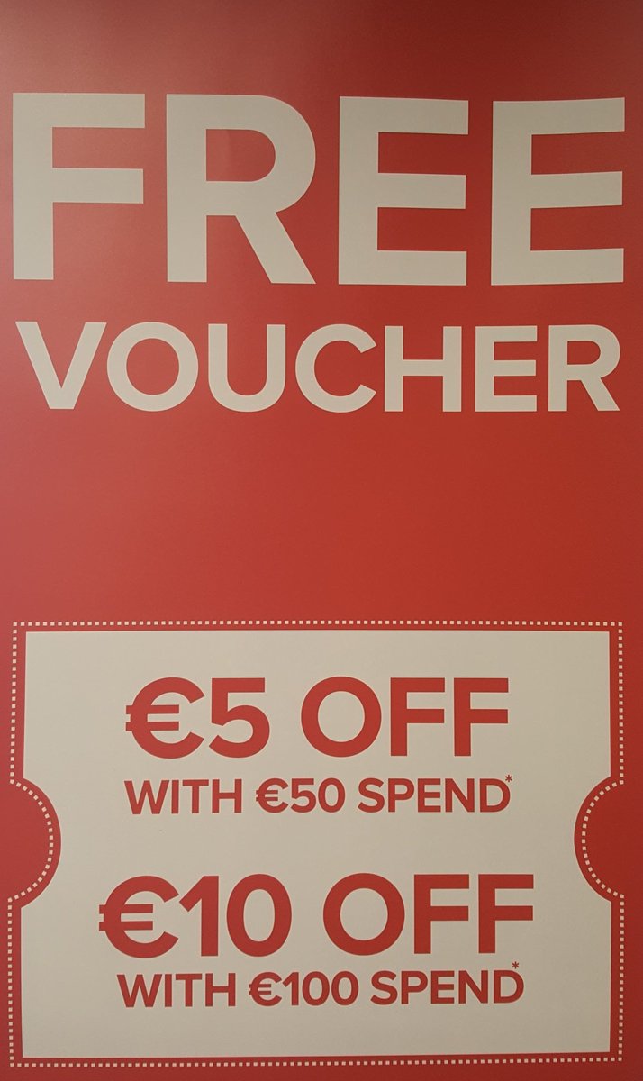 For a limited time get a €5 voucher when you spend €50 and a €10 voucher when you spend €100. Voucher valid from 20th - 31st October.#Maplin