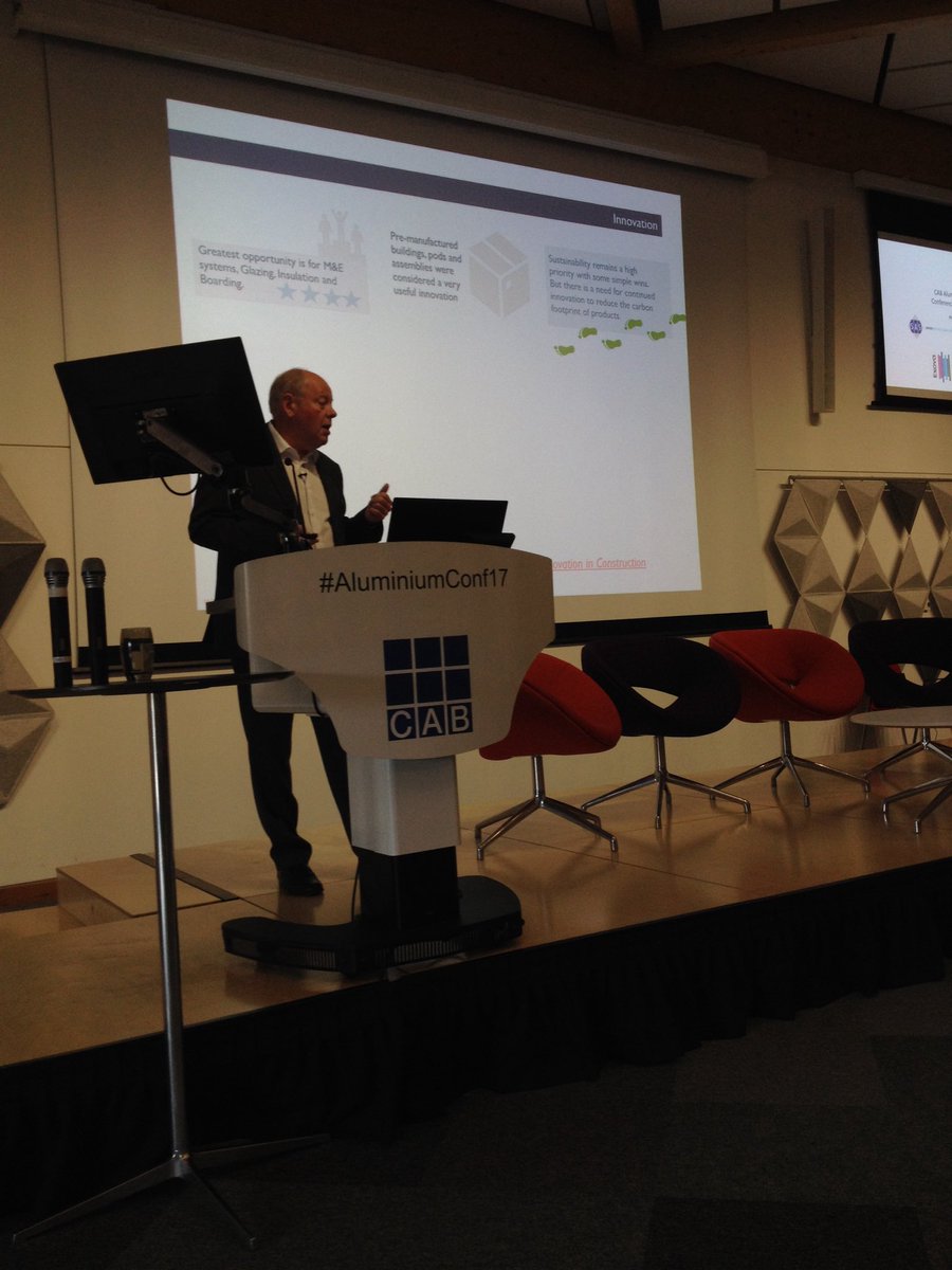 C_A_B_Technical's tweet photo. Chris Ashworth exploring digitalisation and offsite in his keynote #AluminiumConf17 https://t.co/6LjKRgMdFb