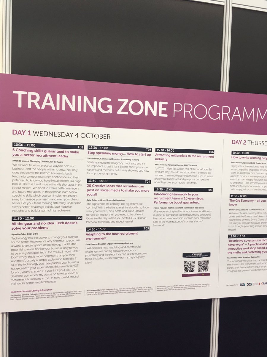 PLOTTCreative's tweet photo. Come and see Anna today @recexpo @NEC 3.30pm in The Training Zone #millennials #recruitment  #branding https://t.co/RvFUcjvxfw