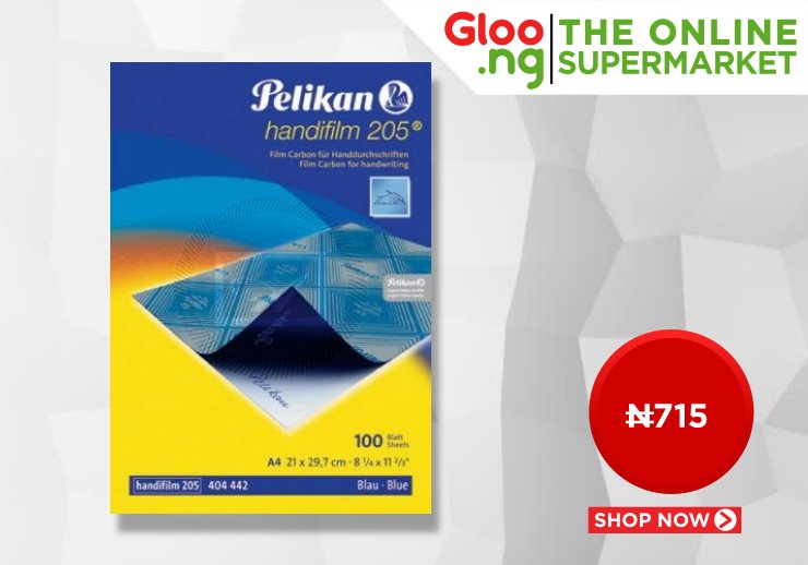 Gloo_ng's tweet photo. Make a great copy of your document with Pelikan Carbon Paper. Order Now>  https://t.co/tee4cmAWvS #Lagos #Nigeria https://t.co/LAO2R0zbSY