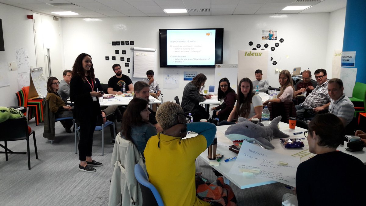 grzesiekcempla's tweet photo. Great #CoD workshop with @OzzieYuce in @OcadoTechnology #POCommunity #product #flow https://t.co/GkFcuK05lJ