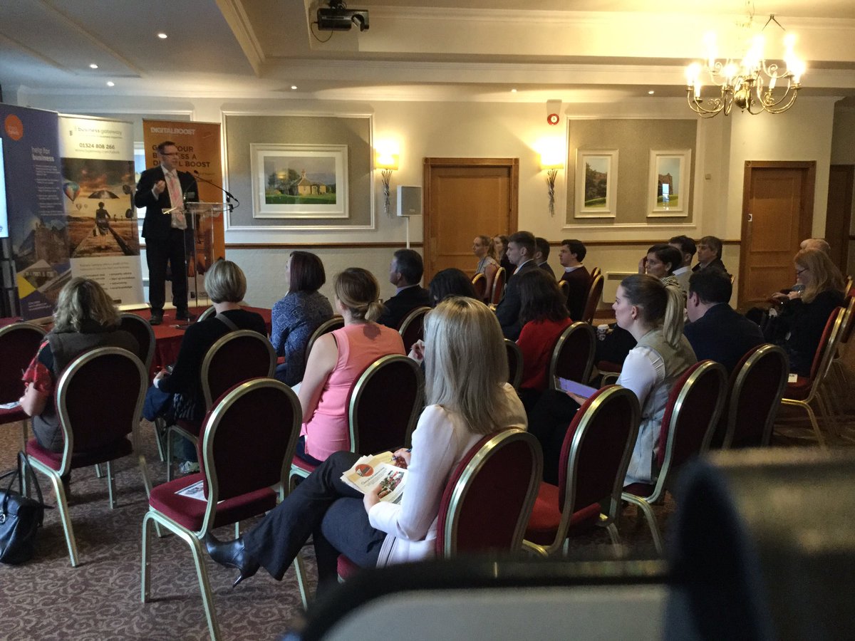 FalkirkBiz's tweet photo. Great turn out for our 11am #fbd2017 seminar, talking all things online & producing engaging content @bgateway https://t.co/Zi3PtOPLXh