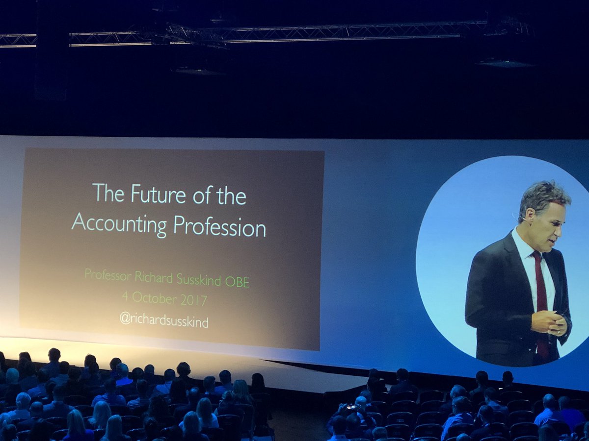 Dafferns's tweet photo. Next up ‘The Future of the Accounting Profession’ by @richardsusskind at #xerocon #twofutures https://t.co/HpMkN2Q91L