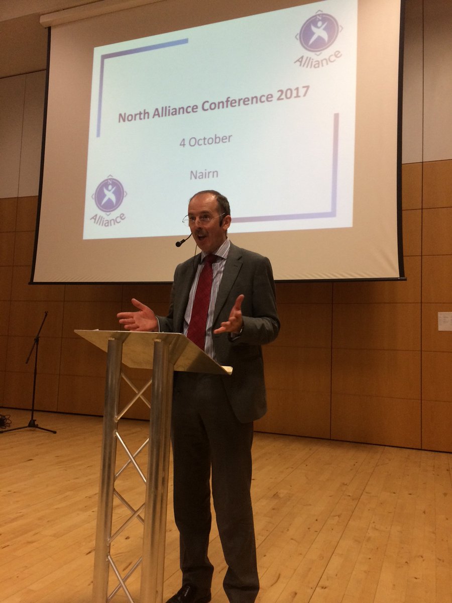 NAScotland's tweet photo. Opening address from Alan Armstrong, Education Scotland. #NorthAlliance2017 https://t.co/F3vLNpwZq1