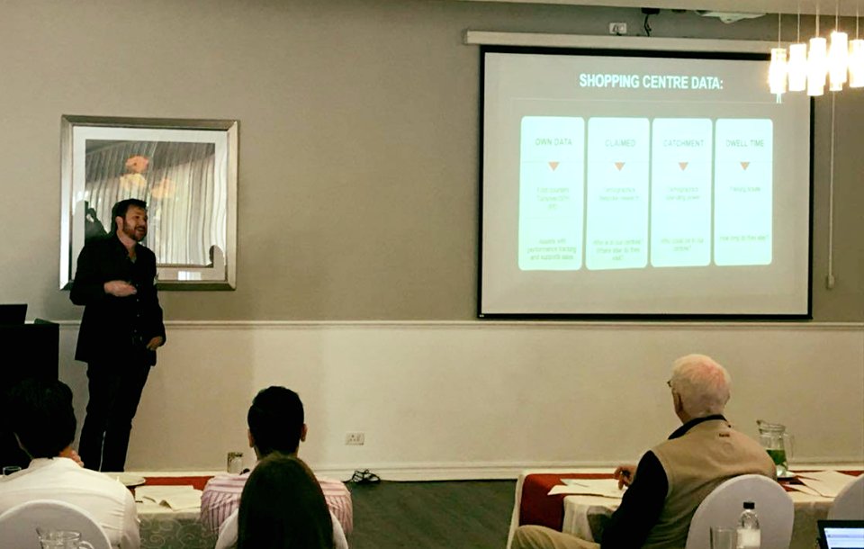 PUMalls's tweet photo. Our Marketing Exec Bradley Knowles presenting on ‘Futureproofing Shopping Centre Success Through Data Analytics’ @MMixConferences https://t.co/8R0OssZlXb