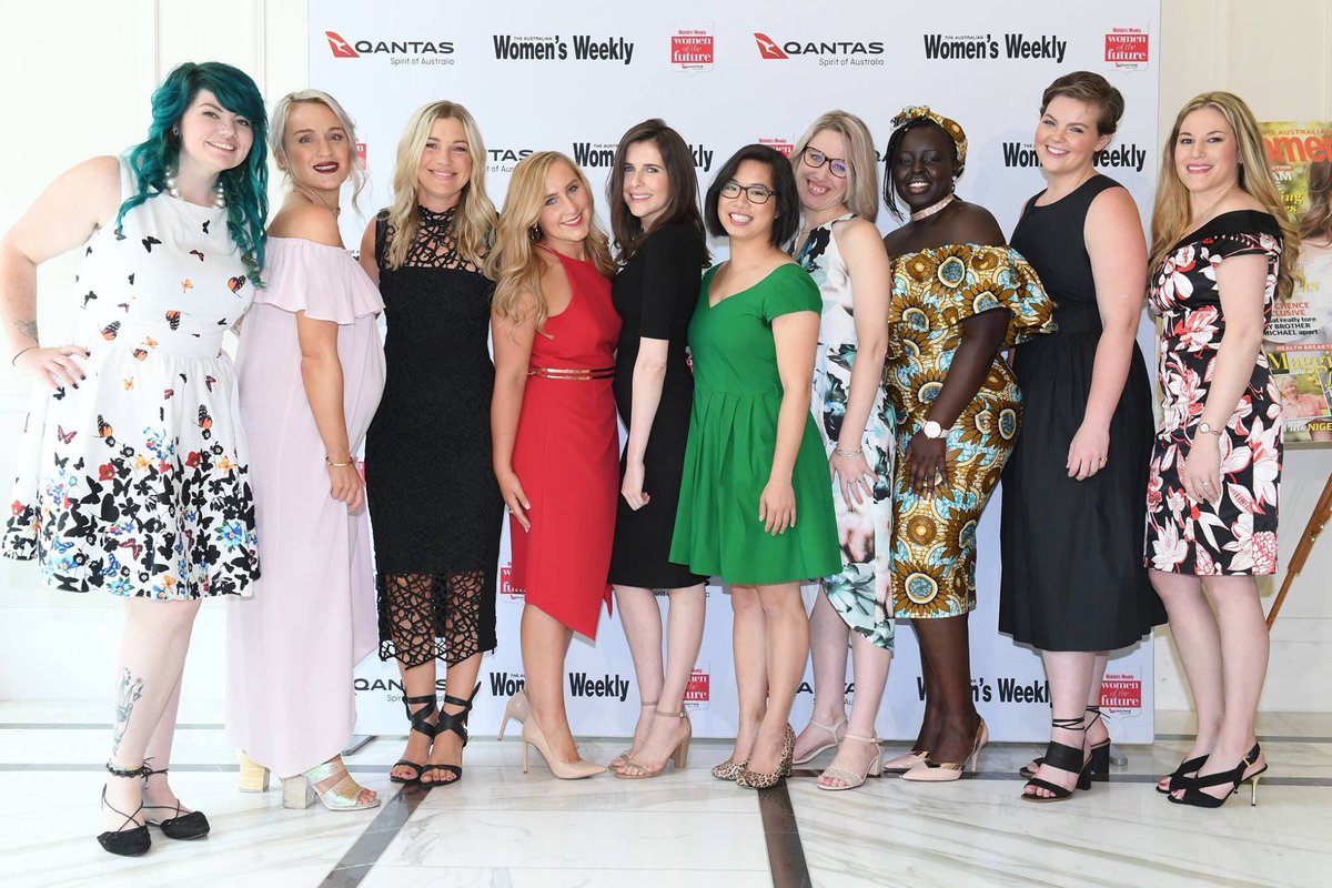 lollierae's tweet photo. What a day at #AWWawards with these other 9 finalists. Pretty grateful to be amongst them. Big thanks to @WomensWeeklyMag and @Qantas! https://t.co/TCvv5EbHQT