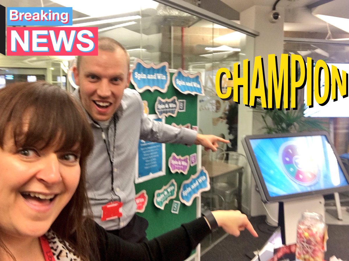 libraryncl's tweet photo. Happy Wednesday!!  Spin &amp; win is open for business! Staffed this first hour by Scott from @ncllibdev &amp; @nclroblib Karina 👍🏼📚🎉 https://t.co/ntWb2eTHoa