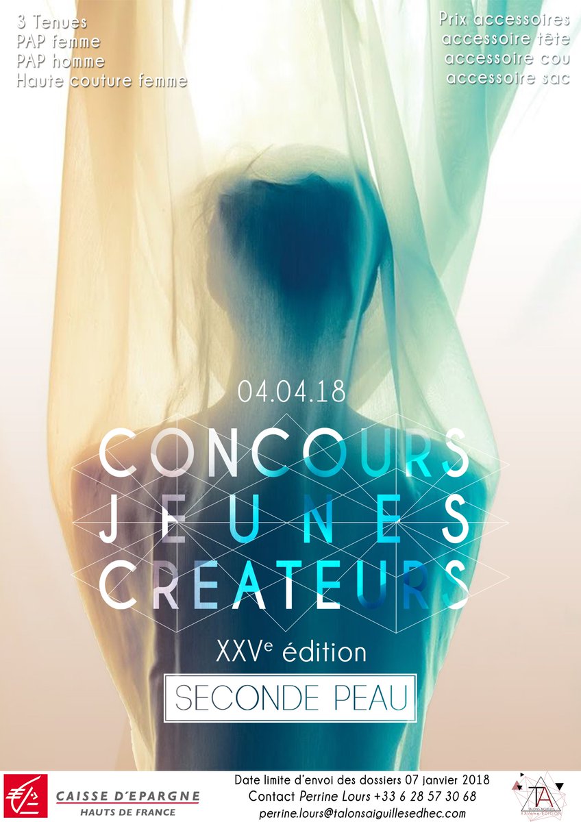 TalonsEdhec's tweet image. " Seconde Peau " sera le thème de la XXVème édition du Concours Jeunes Créateurs ! Pour y participer, plus d'infos sur notre site.