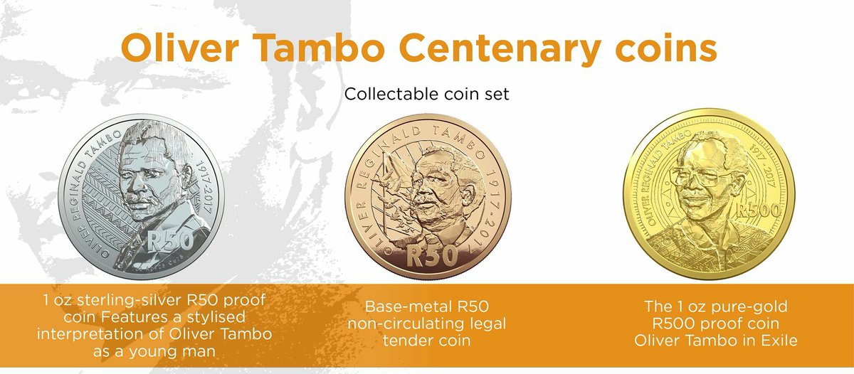 mapepeza_media's tweet photo. @SAReserveBank The SA Mint has launched the commemorative coins to honor the centenary of O.R Tambo
#tambocoinlaunch https://t.co/Opgt2UhAuY