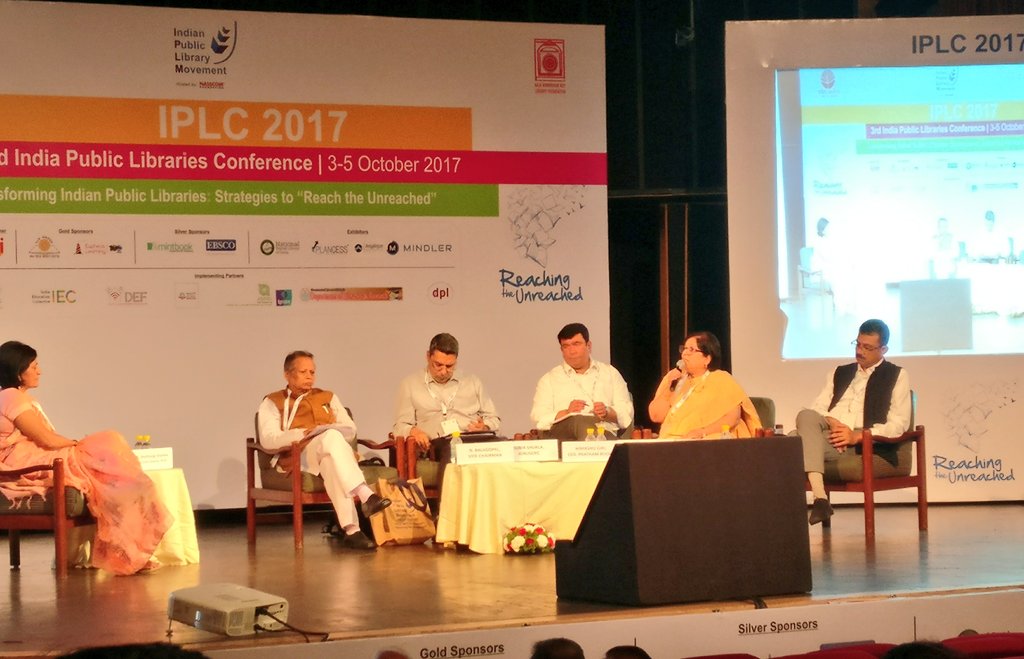 iplm_sec's tweet photo. "Only an empowered nation can succeed. Reading is the key. India isn't sadly reading enough"- Mr. N. Balagopal. PN Panicked Fdn. #IPLC2017 https://t.co/g4WBShaYPC