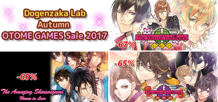 Dogenzaka_Lab's tweet photo. Dogenzaka Lab Autumn OTOME GAMES Sale 2017!!
https://t.co/EkVV8Ksozu
https://t.co/27Qtw9kDzF
https://t.co/iPfnvb9fAb https://t.co/7OCVjhC3DP