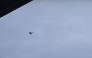 airlivenet's tweet photo. UPDATE Video of one of the two RAF Typhoons at low speed and low attitude after escorting Ryanair #FR2145 https://t.co/EJfrn6uxqU https://t.co/3ZZfrHF1lU