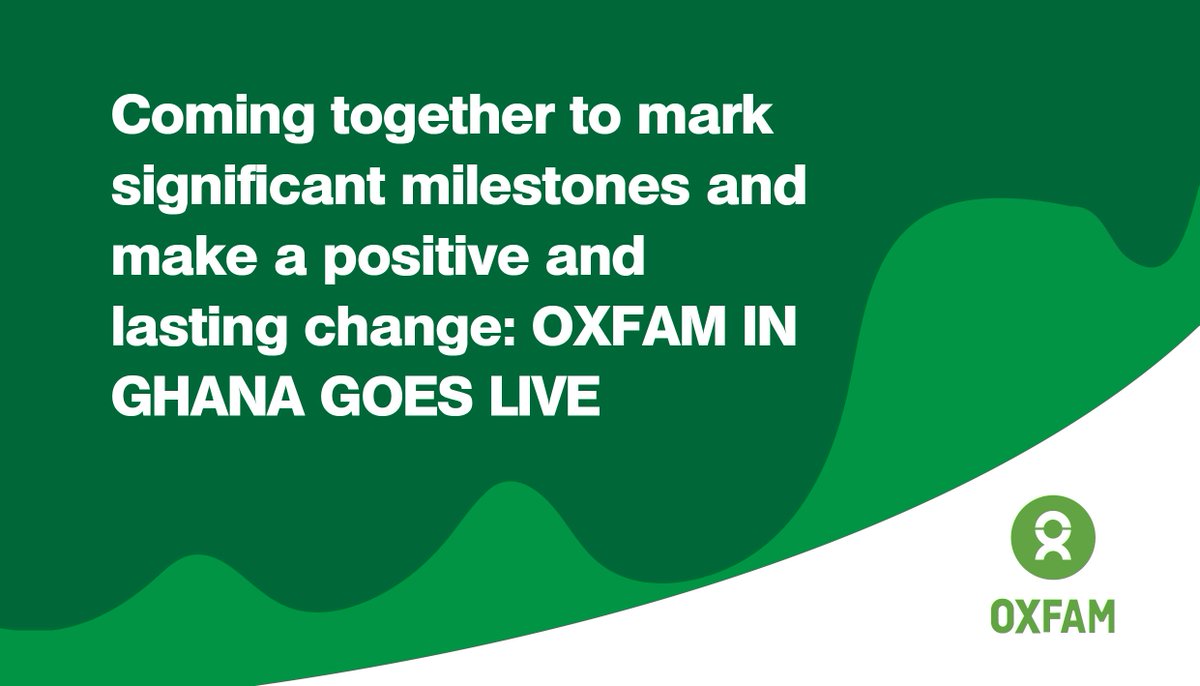 oxfaminghana's tweet photo. Yes!!! Yes!!!! Yes!!!! Make a date on the 10: 10 and 17: 10 in Accra &amp; Tamale respectively https://t.co/kXRzLJo69z