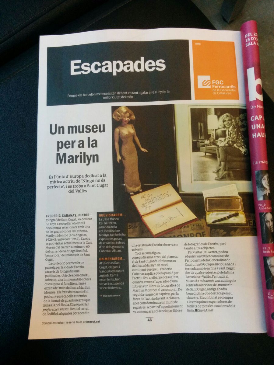 fundaciocabanas's tweet photo. Ei, els del @TimeOutBCN diuen que visitar el Museu #CalGerrer és un gran pla per a una escapadeta. I són gent que saben d'allò que parlen! 😎 https://t.co/FBarajr0tK